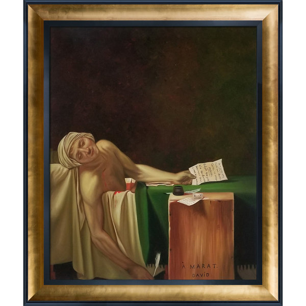 The Death Of Marat Painting Tori Home The Death of Marat, 1793' by Jacques-Louis David - Wrapped